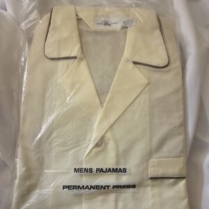 Vintage Filenes Small Cream Men's Pajamas